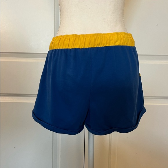 Hot Topic Riverdale Varsity Girls Cheer Soft Shorts Blue & Yellow - Picture 10 of 15
